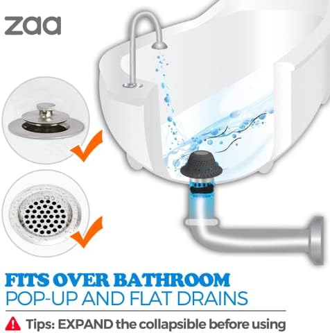 zaa Bathtub Drain Strainer Silicone Bathroom Stopper Fixture Accessories