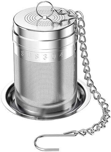 18/8 Stainless Steel Tea Infuser, Extra Fine Mesh Tea Infusers for Loose Tea, Tea Strainer Steeper Filter for Brew Tea, Spices & Seasonings (1)