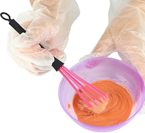 12 Pcs Hair Color Mini Whisk for Hair Dye Color Mixing Plastic Mixer Set