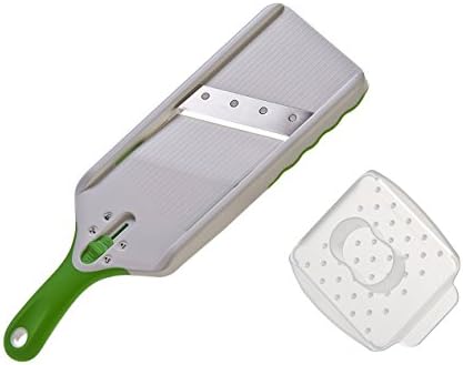 PrepSolutions Adjust-A-Slice Mandoline Slicer, Green – Adjustable Thickness, Perfect for Vegetables, Fruits, and More