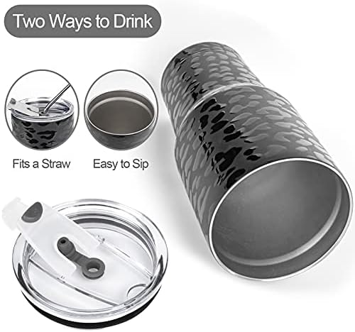 D·S 30oz Leopard Tumbler Double Wall Vacuum Insulated Travel Coffee Mug