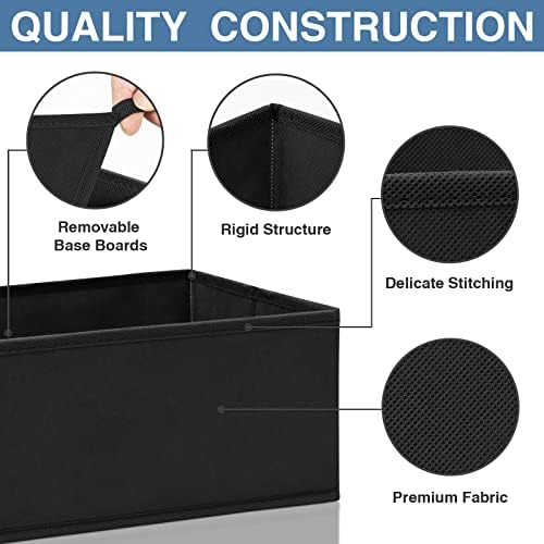 Criusia Drawer Organizer Clothes 12 Pack - Odorless Closet Organizers and Storage for Sock Underwear Bra - Dresser Organizador for Bedroom Organization -Nursery Drawer Divider Trays for Baby Clothes
