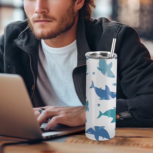 Joyclub 12 Pack Sublimation Tumblers 20 oz Skinny Straight Tumblers