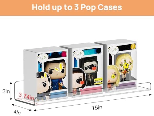 upsimples 10 Pcs 15" Acrylic Shelves for Wall Display and Storage, Clear