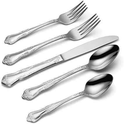 Oneida Azalea 20-Piece 18/0 Silverware Set for 4, Flatware