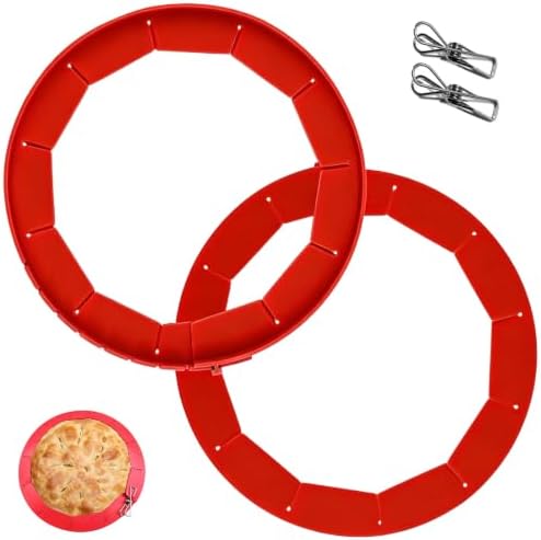 Adjustable Silicone Pie Crust Shield for 8-11.5" Pies （Pie Crust Protector）