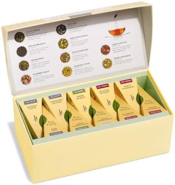 Tea Forte Tea Sampler, 20 Pyramid Infuser Bags, Premium Tea Gift Set