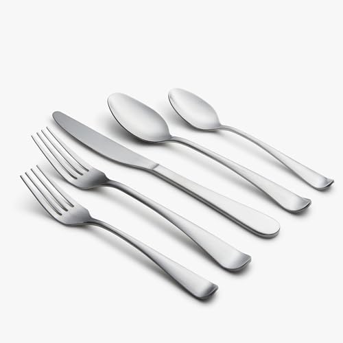 Cambridge Rhiannon Satin 45-Piece 18/0 Silverware Set for 8, Flatware