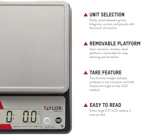 Compact Digital Portion Control Kitchen Scale
