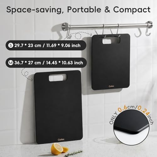 Wood Fiber Cutting Board Set of 2, Dishwasher Safe, Non-Toxic, BPA-Free