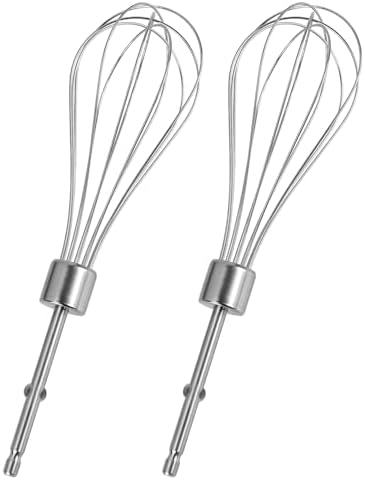 Hand Mixer Whisk Attachment Replacement Hamilton Beach Hand Mixer Attachments 62682RZ 62692 62695V 64699 62632R 62630R 62633R,Stainless Steel Hamilton Beach Hand Mixer Beater Parts - 2 Pack