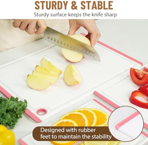 Cutting Board, Extra Large Cutting Boards for Kitchen Chopping Board with Juice Grooves, Kikcoin
