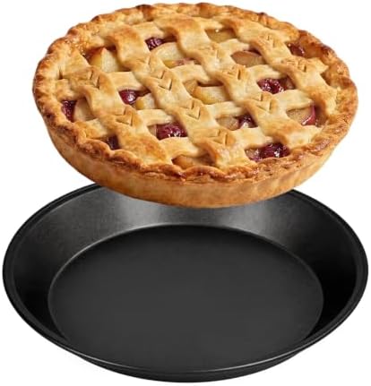 LISI 9 Inch Tart Pan, Nonstick Carbon Steel Fluted Baking Pan