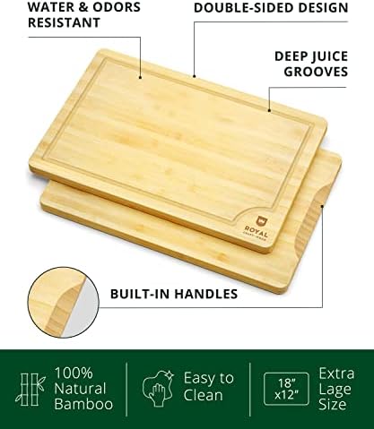 ROYAL CRAFT WOOD Bamboo Cutting Board