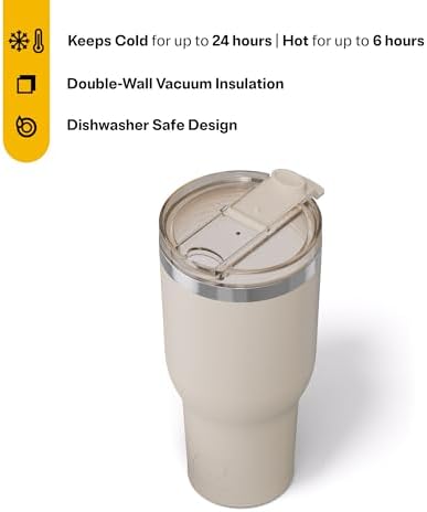 RTIC 40oz Essential Tumbler with Lid, Ceramic Lined, Beach