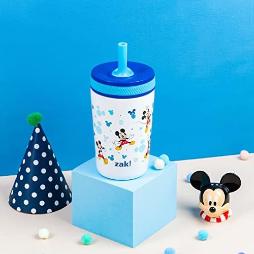 Zak Designs Disney Mickey Mouse Kelso 12oz Leak-Proof Toddler Straw Cup