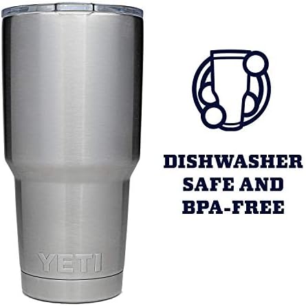 YETI Rambler 30 oz Stainless Steel Vacuum Insulated Tumbler w/MagSlider Lid, Stainless