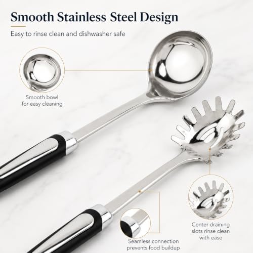 Stainless Steel Ladle & Spaghetti Spoon Set