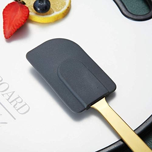 Gold Silicone Spatulas, Berglander Flexible Scrapers Baking Mixing Tool With Titanium Gold Plating, Baking Tools, Heat Resistant, Dishwasher Safe, Easy to Clean