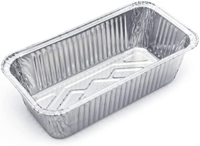 (600 Pack) Premium 2-LB Bread Loaf Baking Pans - 8.5" x 4.5" x 2.5" l Heavy Duty l Disposable Aluminum Foil Tins for Cakes Meatloaf Lasagna