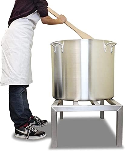TrueCraftware- 140 qt. Aluminum Stock Pot with Quad Handles 6mm Thickness- Multipurpose Pot Cookware Large Stockpot Stew For Cooking Simmering Soup Seafood Stock Home Kitchen Restaurant