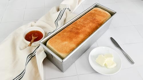 USA Pan Pullman Loaf Pan with Cover, Large w Set of 2, 13 x 4 (Pack of 3)