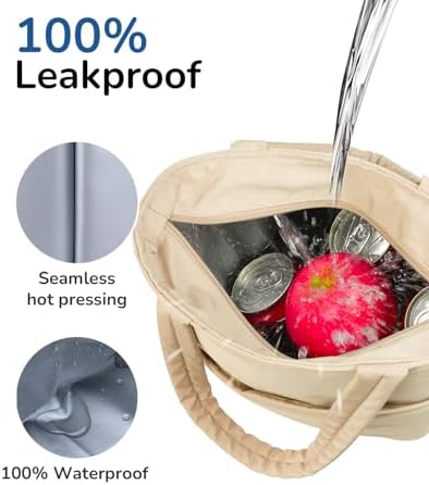 Aosbos Lunch Tote Bag,Insulated Lunch Bag For Women,Work,Office