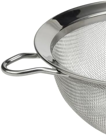 GoodCook Gourmet 6-inch Hand Strainer, Stainless Steel Diamond Shaped Ergonomic Handle with Hang Loop