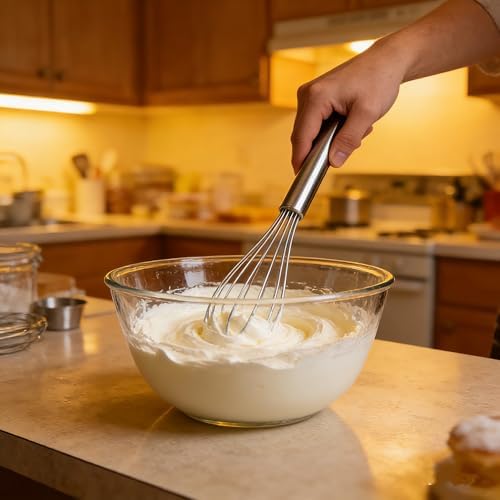 3 Packs Stainless Steel Whisk Set,Whisks for Cooking Non Scratch