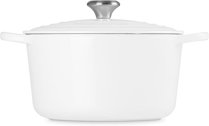 Le Creuset Enameled Cast Iron Signature Deep Round Oven, 6.5 qt., White