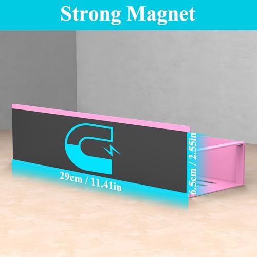 HuggieGems Metal Magnetic Spice Rack for Refrigerator Pink, 4 Pack
