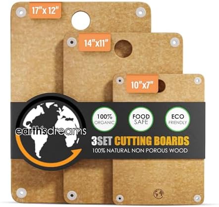 Composite Wood Cutting Board Set of 3, Chopping Board