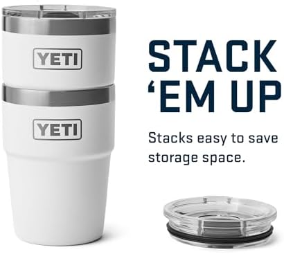 YETI Rambler 16 oz Stackable Tumbler, Vacuum Insulated, Stainless Steel with MagSlider Lid