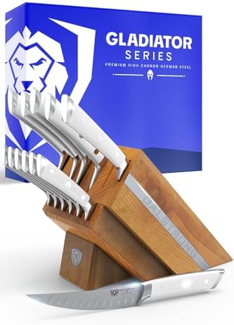 Dalstrong 12-Pc Knife Block Set - White Handles