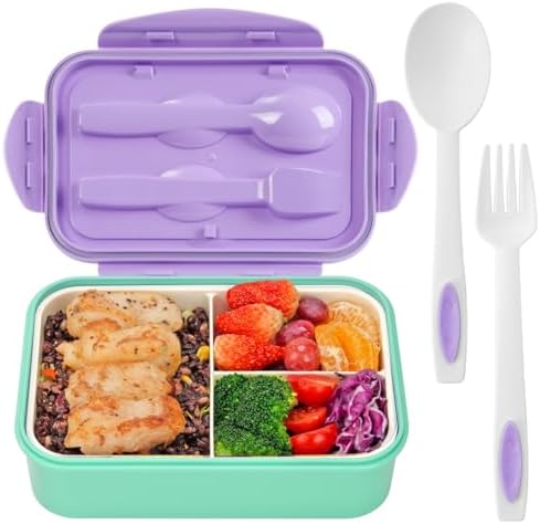 LOVINA Bento Boxes for Adults - 1100 ML Lunch Box Container For Kids Teens