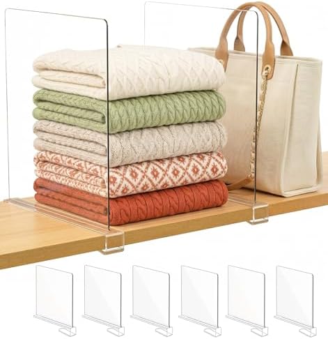 SortNStore Shelf Dividers Purse Organizer for Closet: 11" Tall (Extra Tall)