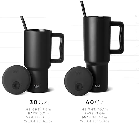 Simple Modern Tumbler with Handle and Straw | 40oz | Bunnies