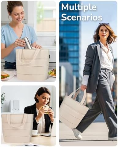 Aosbos Lunch Tote Bag,Insulated Lunch Bag For Women,Work,Office