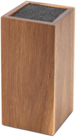 RedCall Universal Knife Block without Knives, Acacia Wood Knife Holder Organizer with Removable Insert, Large Knife Storage Block for Kitchen Countertop, Fits Chef Santoku Bread Steak Knives