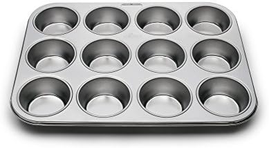 Fox Run Muffin and Cupcake Pan, 12 Standard Cup Stainless Steel Muffin Pan