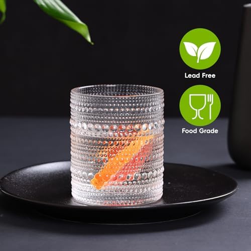 Moretoes Hobnail Drinking Glasses Set of 12 Vintage Water Glass Cups