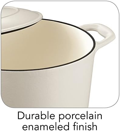 Tramontina Bestow Enameled Cast Iron 5.5-Qt Round Dutch Oven Pot with Lid