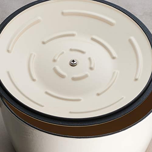 Tramontina 7 Qt Enameled Cast Iron Covered Tall Round Dutch Oven (Latte) - 80131/353DS