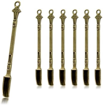 6-Pack Mini Spoons Metal Tiny Shovels 3-Inch Small Medicine Spoon