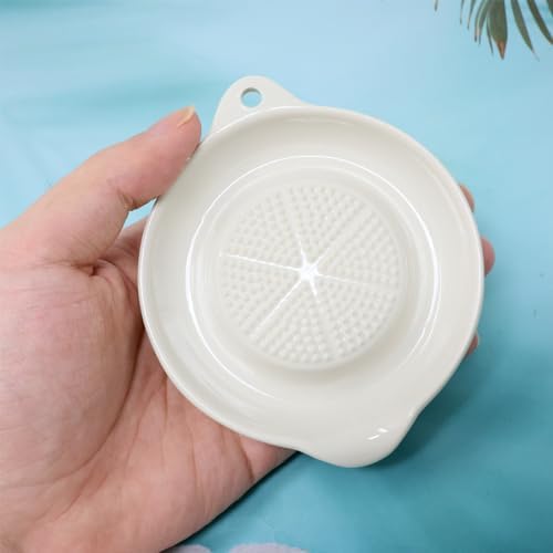 "yueton 1 Pack Ceramic Grater for Mashed Potato Making, Garlic, Ginger, Onion, Lemon, Chocolate, Practical Kitchen Tool"