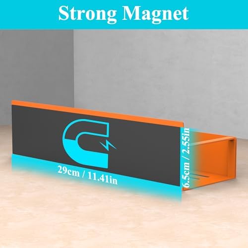 HuggieGems Metal Magnetic Spice Rack for Refrigerator Orange, 4 Pack