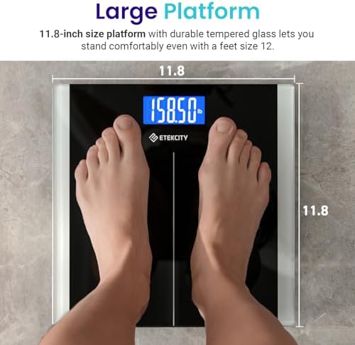 Etekcity Bathroom Scale for Body Weight, Digital, Highly Accurate, 400 lbs