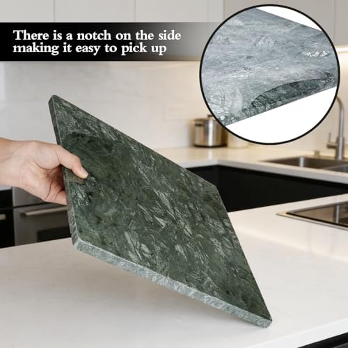 Marble Cutting Board for Kitchen 16×12 Inch green