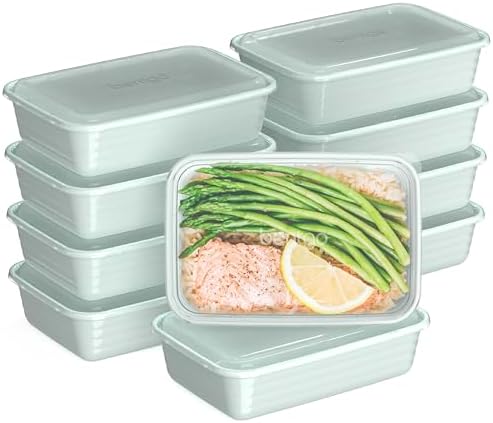 Bentgo Prep Meal Prep Containers with Lids, 20 Piece, PFAS & BPA-Free
