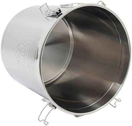 DYNAMI 12.7Gal 304 Stainless Steel Rice Storage Container 40-90Lbs